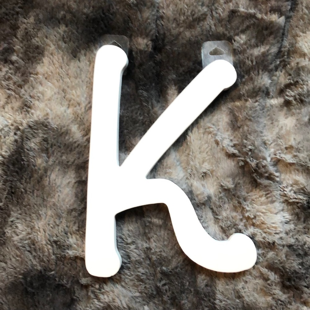 Michael’s “K” Room Decor, White